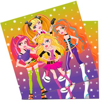 Салфетки Party Girls 33см X 33см 12шт 6039851 362-252