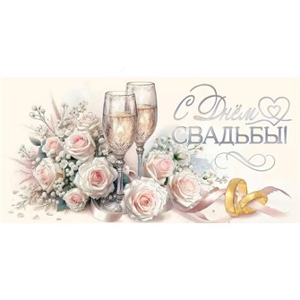 Конверт для денег "С Днём Свадьбы!" 7101157 660-112