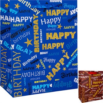 Пакет 23*18*10 см Happy Birthday 141V-1037 660-382