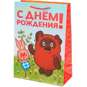 Пакет Чудо праздник матовый ml 22*31*10 см Союзмультфильм Винни Пух PML-122041-VP 561-765