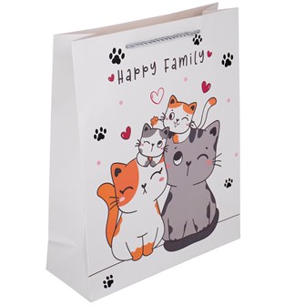 Пакет 26х32х10см Happy Family Кошки 141V-861 562-919