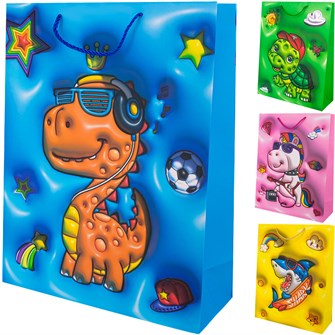 Пакет 31х40х12см Объемный. Звери 141V-615 560-765