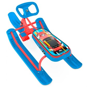 Снегокат Тимка спорт 1+ ТС1+/SC "Nika kids sportcar" высокий красный каркас индивид уп-ка/Ника/ 168-817