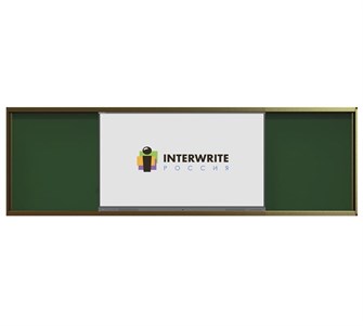 Комплект рельсовой системы с классной доской IGB1W и интерактивной панелью Interwrite 75" 5006