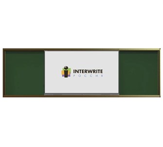 Комплект рельсовой системы с классной доской IGB1L и интерактивной панелью Interwrite 86" 5033