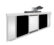 🔰Интерактивный рельсовый комплект 4000*1200 мм с интерактивной доской 88" (комбинированный черный/белый) ✅ 14719