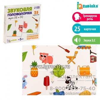 Развивающий набор «Звуковая головоломка. Звуки З, С», арт. 9080933 300222337