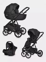 Коляска 3 в 1 Riko Basic Montana Ecco 12 black 5907729452026