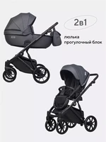 Коляска 2 в 1 Riko Basic Montana Ecco 24 Graphite 5907729454259