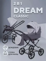 Коляска 2 в 1 Rant Dream Classic 2024 02 темно-серый - светло-серый 5903990642142