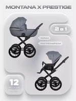 Коляска 2 в 1 Riko Basic Montana X Prestige 52 Grey 5907729455423