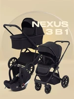 Коляска 3 в 1 Rant Basic Nexus 2025 Midnight Black 4670078653819