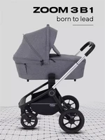 Коляска 3 в 1 Mowbaby Zoom Silver 2025 grey 4670078666208