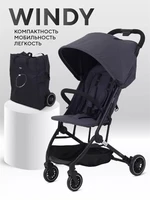 Коляска прогулочная Mowbaby Windy Graphite 4670078657503