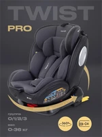 Автокресло Rant Basic Twist Pro Isofix 0/1/2/3 (0-36 кг) Grey 4670078652775