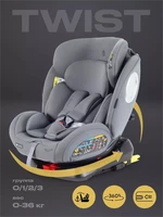 Автокресло Rant Basic Twist Next isofix группа 0+/1/2/3 (0-36 кг) Grey 4670078673978