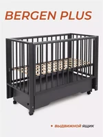 Кроватка Rant Bergen Plus маятник Moon grey 4670078655608