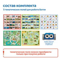 RB5001 Комплект тематических полей "Чудеса России" для робота Ботли (5 элементов) RB5001