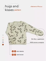 Распашонка Rant Hugs and kisses Pattern green 5373/5473 4670078628947