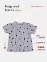 Футболка Rant Hugs and kisses Pattern grey 4673 4670078630230
