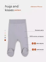 Ползунки Rant Hugs and kisses Pattern grey 3173/3373 4670078630179