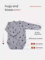 Боди Rant Hugs and kisses Pattern grey 6473/6773 4670078630063