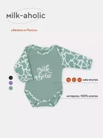 Боди Rant Milk-Aholic с длинным рукавом green арт. 6181 4670078640048