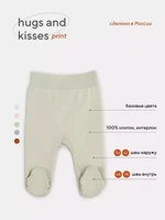 Ползунки Rant Hugs and kisses Print Dino green 3174/3374 4670078630728