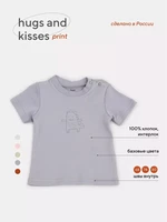 Футболка Rant Hugs and kisses Print Dino green 4674 4670078632258