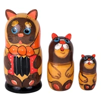 Матрешки персонажи. Кошка бол. (3 в 1) 122721