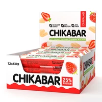 Протеиновый батончик Chikalab – Chikabar - Клубника со сливками (12 шт.) 402401128