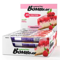 Протеиновый батончик Bombbar - Малиновый чизкейк (12 шт.) 831765306