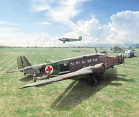 0102  авиация  Junkers Ju-52/3m  (1:72) 8001283801027