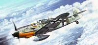 02407  авиация  Messerschmitt Bf 109 G-6 early Version  (1:24) 9580208024073