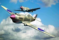 02807  авиация  Curtiss P-40B Warhawk (Tomahawk IIA)  (1:48) 9580208028071
