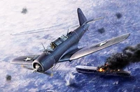 12324  авиация  SB2U-3 Vindicator "Battle of Midway"  (1:48) 8809258926160