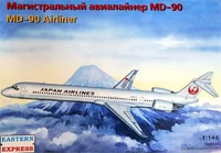 144128  авиация  MD-90 JAL  (1:144) 4620748783087