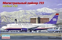 144129  авиация  Airliner 737-300 Frontier (1:144) 2000000111001