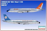 144144_4  авиация  Авиалайнер CV880 KLM/VIASA  (1:144) 2000000165905