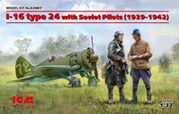 32007  авиация  И-16 тип 24 с пилотами РККА (1939-1942)  (1:32) 2000000103655