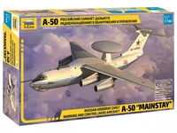 7024  авиация  Российский самолёт ДРЛО А-50  (1:144) 4600327070241