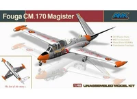 88004  авиация  Самолёт Fouga CM.170 Magister  (1:48) 9588825720002