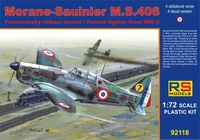 92118  авиация  Morane Saulnier MS.406 France 1940  (1:72) 2000000185736