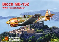 92217  авиация  Bloch MB-152 WWII French fighter  (1:72) 8594183912172