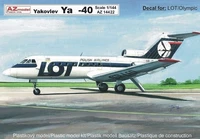 AZ14422  авиация  J@k-40 LOT/Olympic  (1:144) 4589913286375