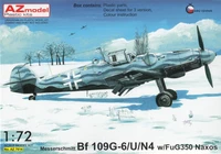 AZ7614  авиация  Messerschmitt Bf 109G-6/U4/N W/FuG350 Naxos  (1:72) 8592942276145