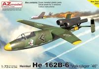 AZ7856  авиация  Heinkel He 162B-6 Volksjager '46  (1:72) 2000002196907