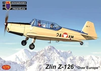 KPM0408  авиация  Zlin Z-126 'Over Europe'  (1:72) 8592942104080