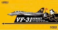 S7203  авиация  F-14D VF-31 SUNSET Limited Edition  (1:72) 6947917000331