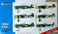 SH48124  авиация  Fokker D.XXI (Finland duo pack)  (1:48) 8594071083120